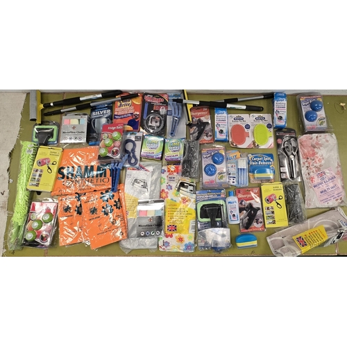 168 - A large box of household cleaning products many still as new (REF E56).