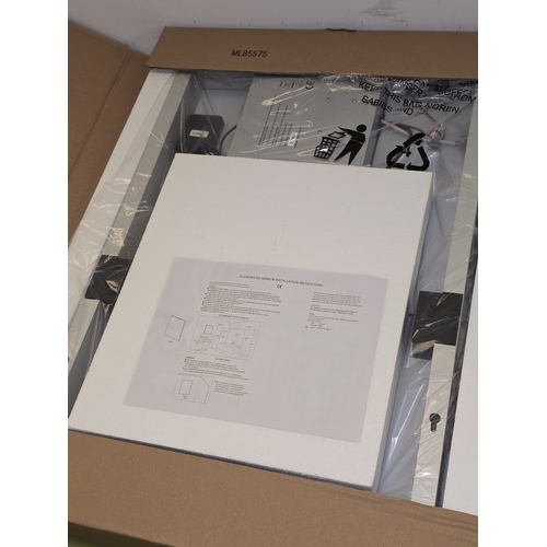 169 - A light up mirror together with a Bluetooth mirror (REF E21, E23).