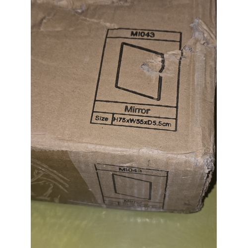 169 - A light up mirror together with a Bluetooth mirror (REF E21, E23).