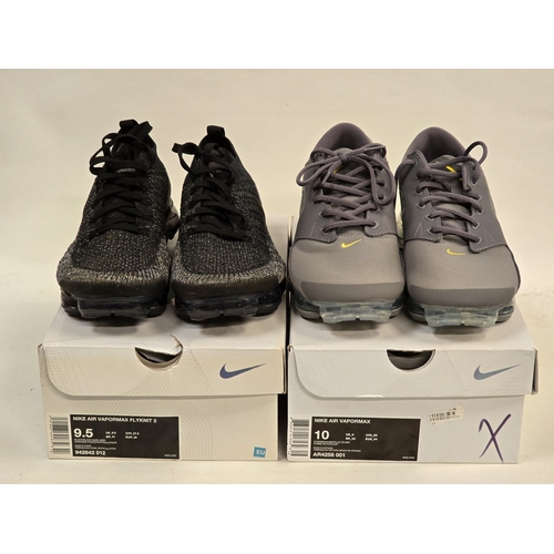 147 - 2 x Pairs boxed Nike Air Vapormax Trainers. Sold in a pre-owned used condition. Boxes may not match ... 