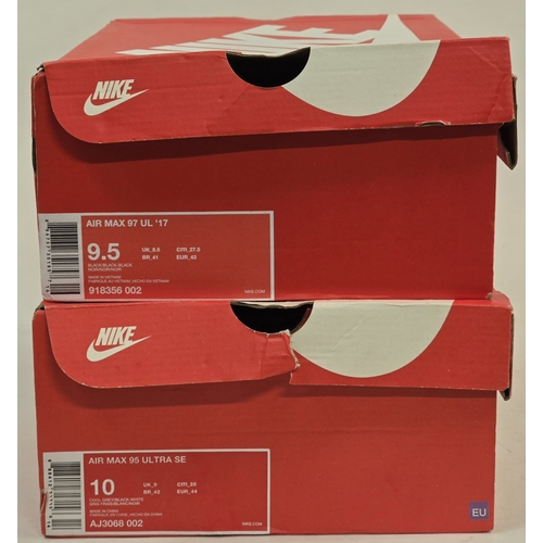 149 - 2 x Pairs boxed Nike Air Max Trainers. Sold in a pre-owned used condition. Boxes may not match train... 