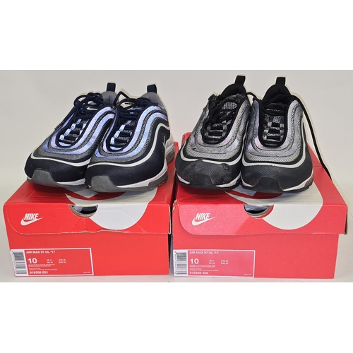150 - 2 x Pairs boxed Nike Air Max Trainers. Sold in a pre-owned used condition. Boxes may not match train... 