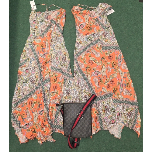 123 - 2 X Papaya ladies dresses both size 10 BNWT together with a messenger bag (REF P19, P89).