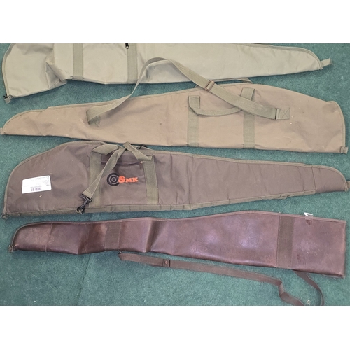 217 - 6 x soft rifle carrying cases. Various sizes and makes (REF P8).