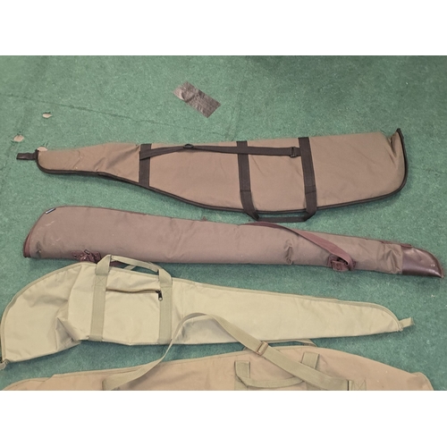 217 - 6 x soft rifle carrying cases. Various sizes and makes (REF P8).