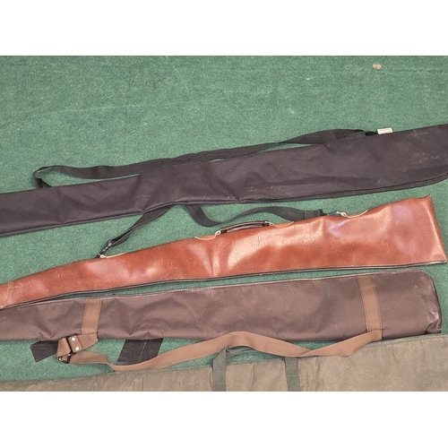 219 - 6 x soft rifle carrying cases. Various sizes and makes (REF P8).