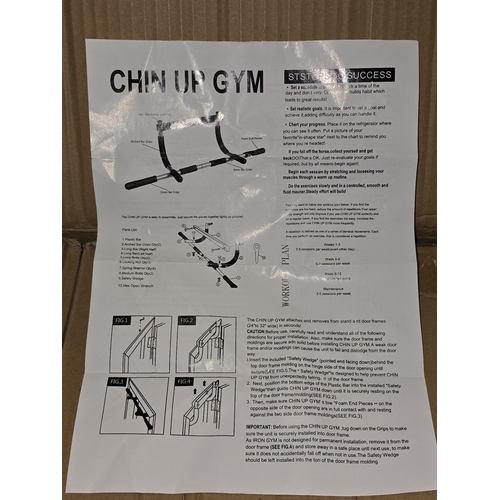224 - Boxed group of 5 x boxed Chin Up Gym. All appear new.