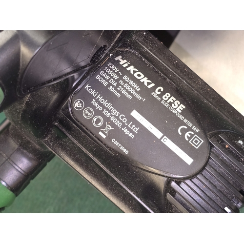 227 - Hikoki C 8FSE Slide Compound Mitre saw.