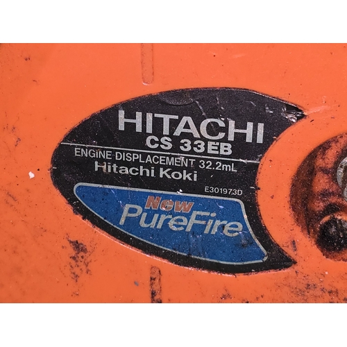 232 - Hitachi CS 33EB petrol chainsaw.