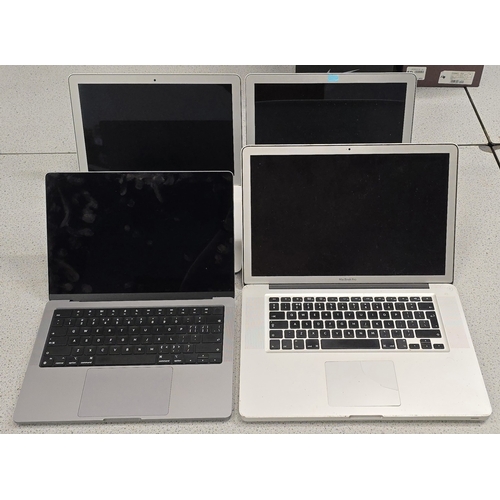 126 - 4 x Apple MacBook's to include Pro A2442, 2 x Air A1466, Pro A1286.