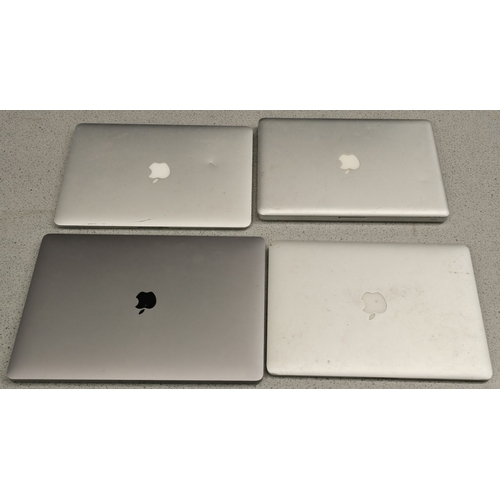 127 - 4 x Apple MacBook's to include pro A2141, Pro A1278, Air A1369, Air A1466.