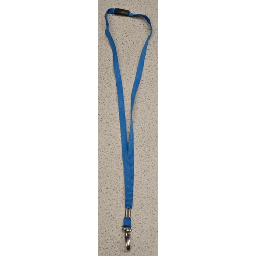 240 - Very large quantity of as new blue lanyards spread over two boxes 1500+ in total.