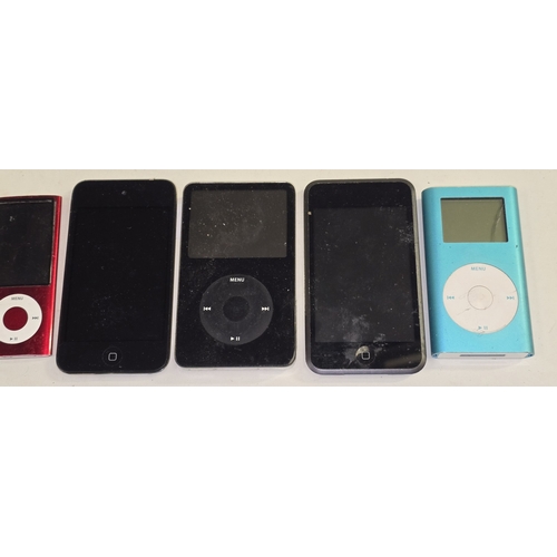 137 - A quantity of Apple iPods. Various models. Eight in total.