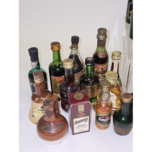 53 - A good collection of mainly vintage alcohol miniatures. Various brands. Approx 60 bottles in all.