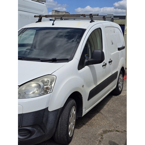 4 - Vehicle: White Peugeot Partner Profession L1 HDI van. First registered 09/03/2012. Registration LN12... 