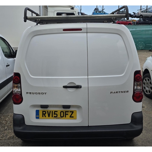 5 - Vehicle: White Peugeot Partner 850 S L1 HDI van. First registered 25/03/2015. Registration RV15 0FZ.... 