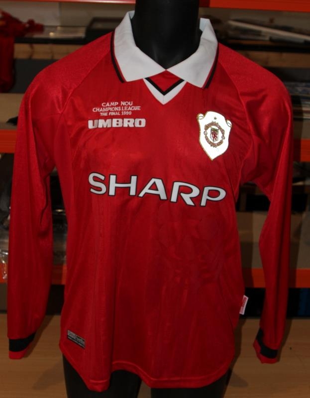 Manchester United 1999 Champions Champions League Solskjaer Jersey
