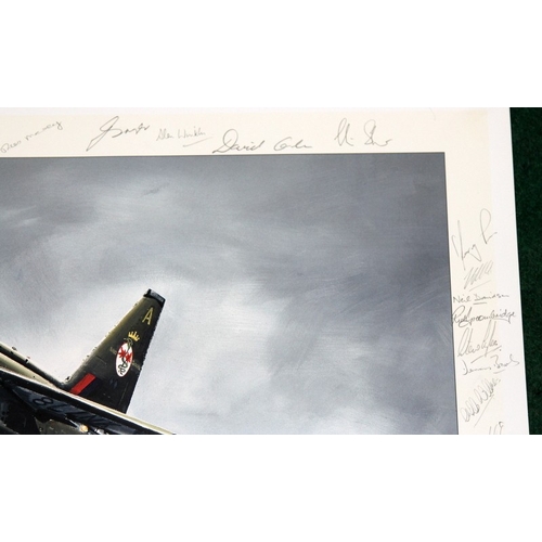 Michael Rondot limited edition signed print 'Lightning - 92 Sqn F2A ...