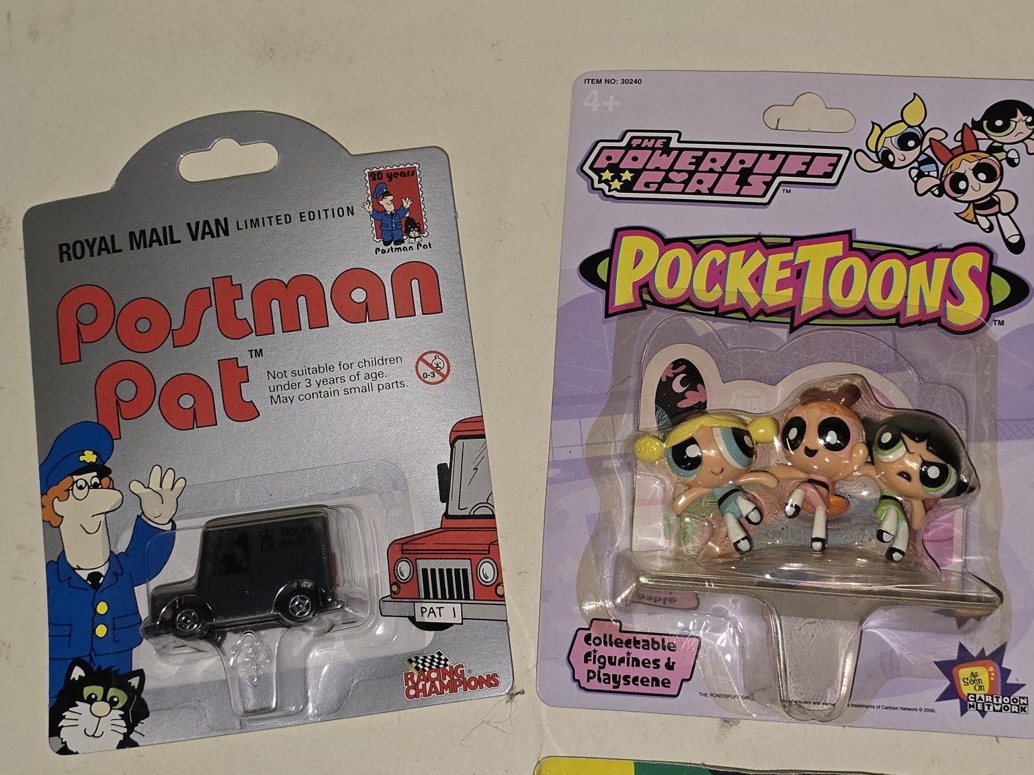 Various vintage toys to include The Powerpuff Girls 