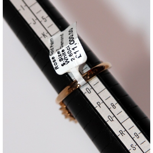 278 - Anita Ko 18ct Rose Gold Diamond Slip On Collar Necklace with White Agate Finials size large, set wit... 