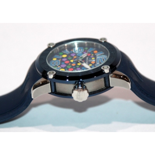286 - Capri Blu quartz fashion watch designed by Silvio Staiano. 42mm not including crown. Requires new ba... 