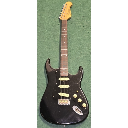 106 - Encore Coaster black electric guitar.