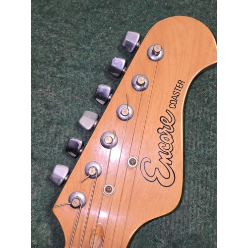 106 - Encore Coaster black electric guitar.