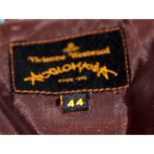 20 - Vivienne Westwood Anglomania 'Love' jacket, stripes on a brown ground. Size 44 (UK size 12). From a ... 