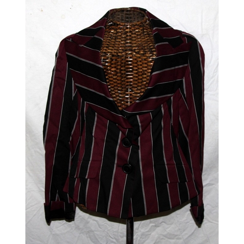30 - Vivienne Westwood Anglomania Noble striped twill jacket size 44 (UK size 12). From a single owner co... 