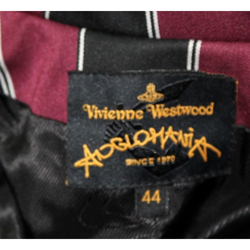 30 - Vivienne Westwood Anglomania Noble striped twill jacket size 44 (UK size 12). From a single owner co... 