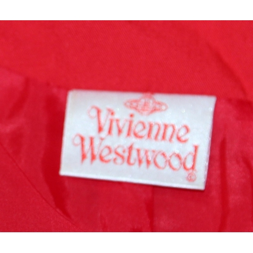 45 - Vivienne Westwood Red Label collection scarlet double breasted jacket size 44 (UK size 12). From a s... 