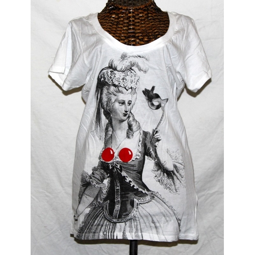 22 - Vivienne Westwood clothing: Three different design Tops created for Comic relief. All size Medium. F... 