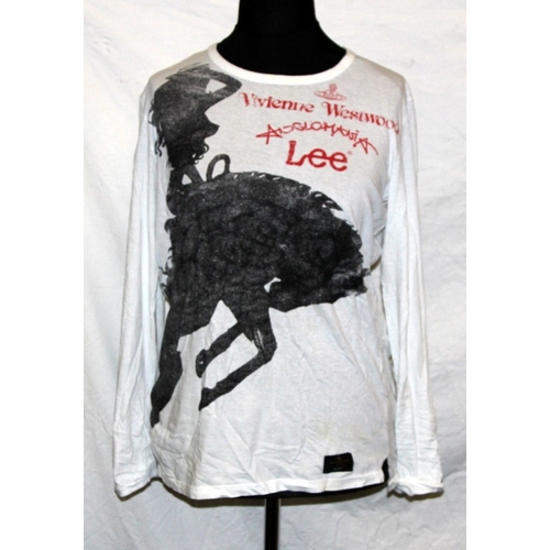 28 - Vivienne Westwood clothing: Three Anglomania collection promotional tops size Medium (Bucking horse ... 
