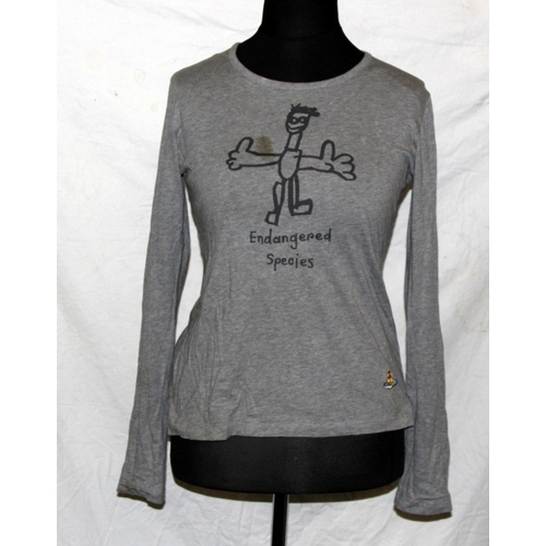 37 - Vivienne Westwood clothing: Two Tops, 
Endangered Species' size Medium and 'I'm Not A Terrorist - Pl... 