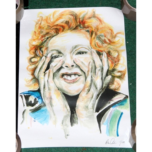 42 - Two limited edition Vivienne Westwood art prints - 'I Love Crap' 61cms x 43cms, No.40 of 100 and ano... 
