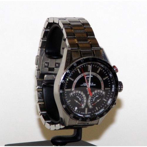 250 - Tag Heuer Carrera Calbre S Laptimer gents quartz chronograph ref: CV7A10. Some light wear to bracele... 