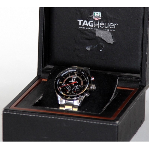 250 - Tag Heuer Carrera Calbre S Laptimer gents quartz chronograph ref: CV7A10. Some light wear to bracele... 