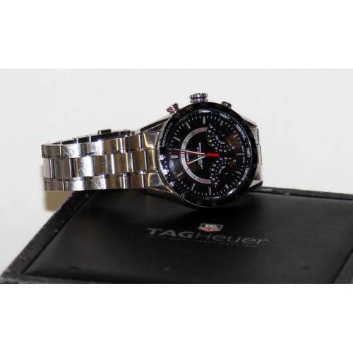 250 - Tag Heuer Carrera Calbre S Laptimer gents quartz chronograph ref: CV7A10. Some light wear to bracele... 