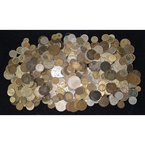 84 - A large collection of GB and foreign coinage.