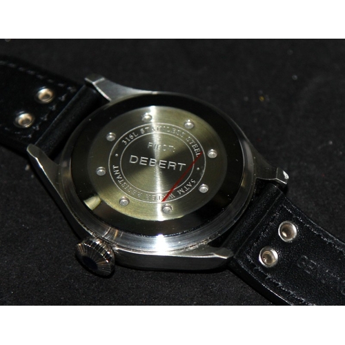 246 - Debert Power Reserve Pilot gents automatic watch. Working at time of listing