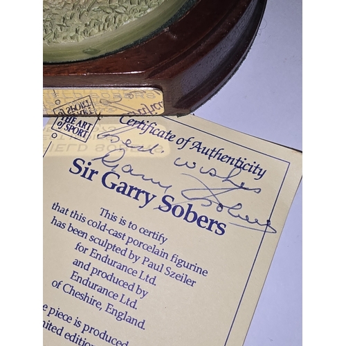 55 - The Art of Sport collection of 4 x limited edition cold-cast porcelain cricketer figurines to includ... 