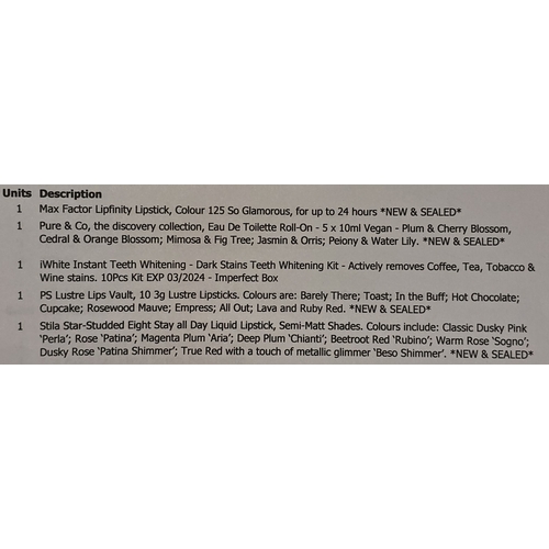 67 - A collection of various make up and cosmetics to include Max Factor, Pure & Co. and iWhite.