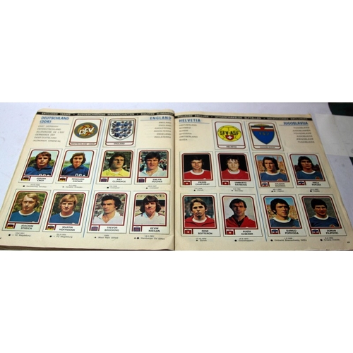 179 - Panini World Cup 1978 football sticker album: Complete with all stickers. Storage wear and scores ha... 