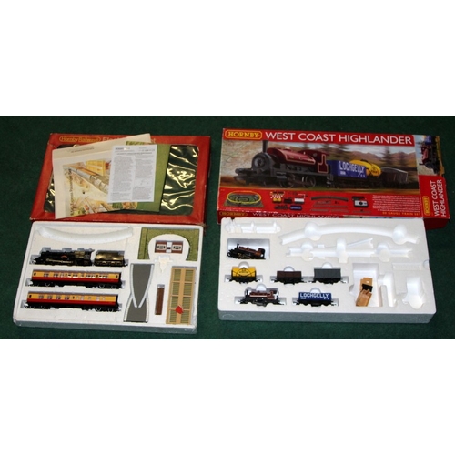 346 - Hornby OO gauge train sets R1157 West Coast Highlander, Loco and rolling stock only, no track or con... 