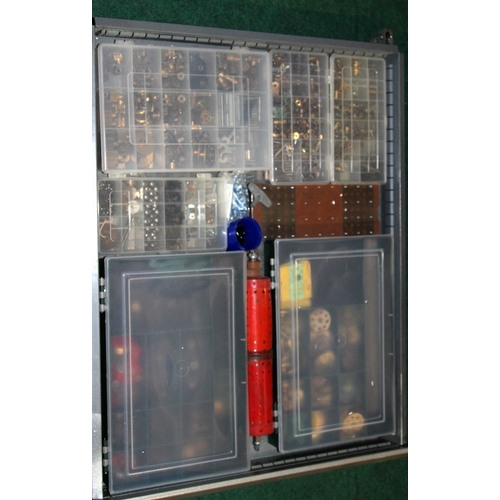 Huge quantity of vintage Meccano: Substantial metal cabinet of 6 ...