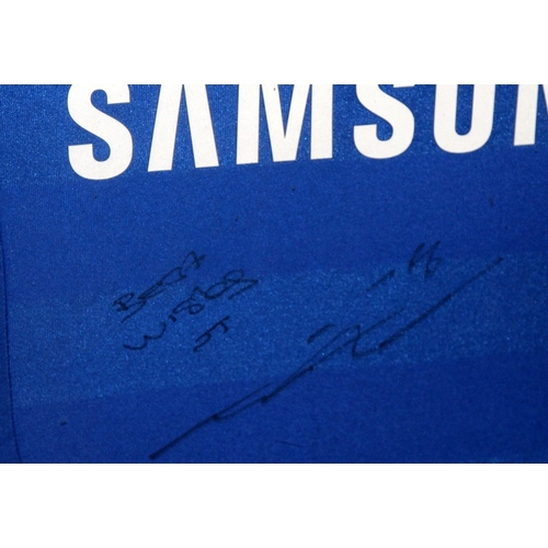 10 - John Terry signed Chelsea Champions League Munich Final 2012 replica shirt. Framed with associated p... 