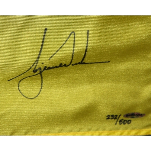 2 - Tiger Woods signed 2000 US Open 18th hole flag from Pebble Beach. No.232/500. BAM authenticated (no ... 