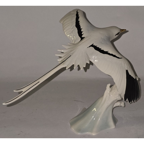 19 - Goebel porcelain Bermuda Longtail porcelain figurine. Special edition for Vera P Card Limited. 17cm ... 