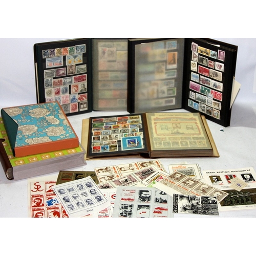 3 x good stock books of World stamps, well sorted by country, good ...