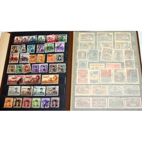 3 x good stock books of World stamps, well sorted by country, good ...